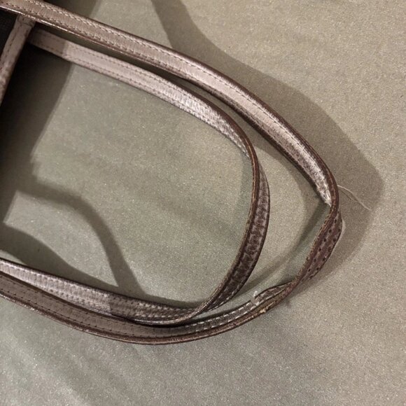 Michael Kors Large Dark Brown Signature Tote Bag - Picture 9 of 11